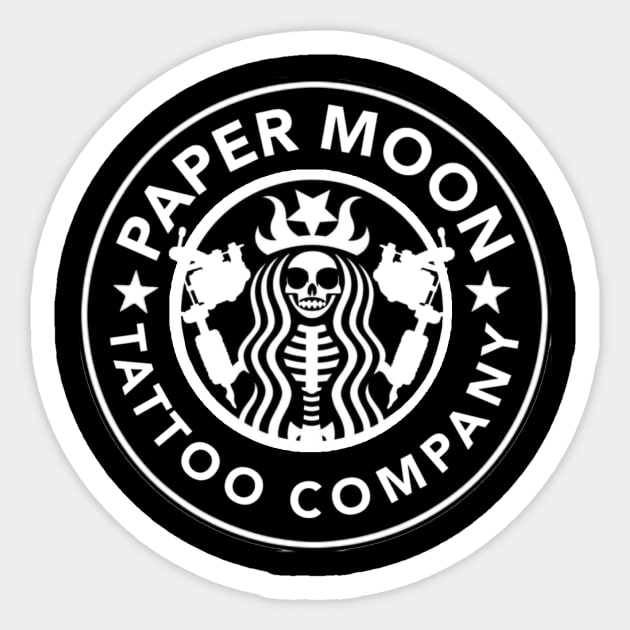 Paper Moon Tattoo Co Energy Logo Sticker by PaperMoonTattooCo